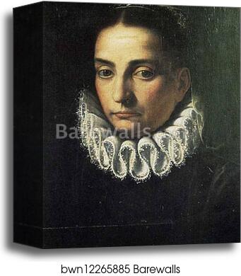 Portrait of a Lady (Bianca Ponzone Anguissola) by Sofonisba Anguissola, Canvas Print