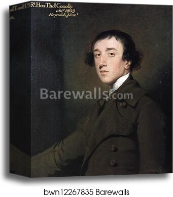 Thomas Conolly by Sir Joshua Reynolds, Canvas Print