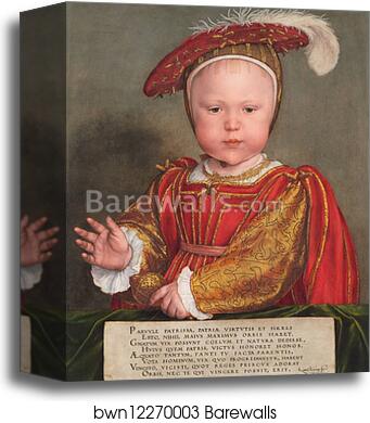 Edward VI as a Child by Hans Holbein The Younger, Canvas Print