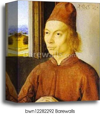 Portrait of a Man by Dieric Bouts The Elder, Canvas Print