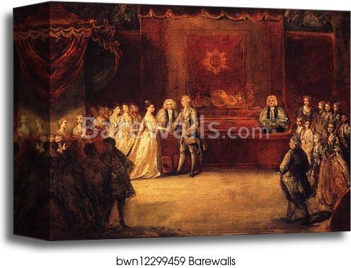 George III by Sir Joshua Reynolds, Canvas Print