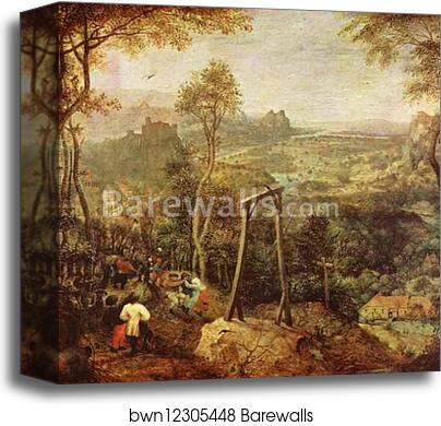 The Magpie on the Gallows by Pieter Bruegel The Elder, Canvas Print The Magpie on the Gallows by Pieter Bruegel The Elder, Canvas Print