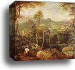 The Magpie on the Gallows by Pieter Bruegel The Elder, Canvas Print
