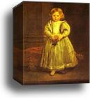 Portrait of Clelia Cattaneo, Daughter of Marchesa Elena Grimaldi by Sir Anthony Van Dyck, Canvas Print