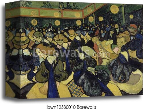 The Dance Hall in Arles by Vincent Van Gogh, Canvas Print