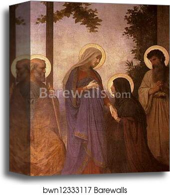 The Visitation by William-Adolphe Bouguereau, Canvas Print