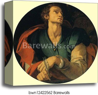 St. Luke by Agnolo Bronzino, Canvas Print