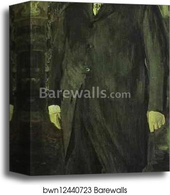 Portrait of Mikhail Abramovich Morozov by Valentin Serov, Canvas Print