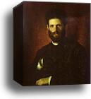 Portrait of the Sculptor Mark Antokolsky by Ivan Kramskoy, Canvas Print