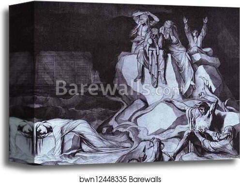 Flood by Feodor Bruni, Canvas Print