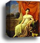 Portrait of S. P. Apraksina by Henri Francois Riesener, Canvas Print