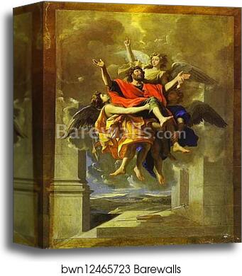 The Ecstasy of St. Paul by Nicolas Poussin, Canvas Print