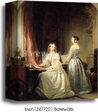 Portrait of Grand Duchesses Olga Nikolaevna and Alexandra Nikolaevna by Christina Robertson, Canvas Print Portrait of Grand Duchesses Olga Nikolaevna and Alexandra Nikolaevna by Christina Robertson, Canvas Print