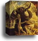 The Last Day of Pompeii. Detail by Karl Brulloff, Canvas Print