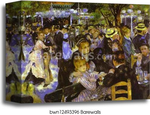 La Moulin de la Galette by Pierre-Auguste Renoir, Canvas Print