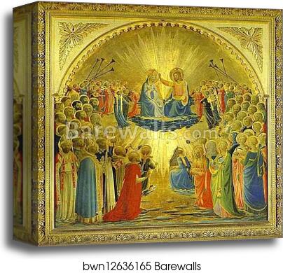 The Coronation of the Virgin by Fra Angelico, Canvas Print