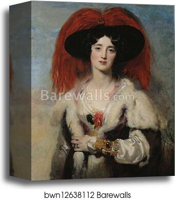 Mrs. Robert, Later Lady Peel by Sir Thomas Lawrence, Canvas Print