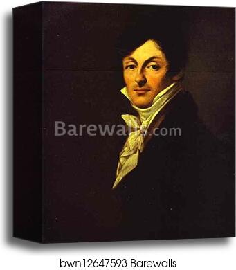Portrait of Count A. I. Osterman-Tolstoy by Pierre-Paul Prud'Hon, Canvas Print