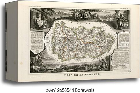 Dépt. de la Meurthe (région du nord-est) by Victor Jules Levasseur, Canvas Print Dépt. de la Meurthe (région du nord-est) by Victor Jules Levasseur, Canvas Print