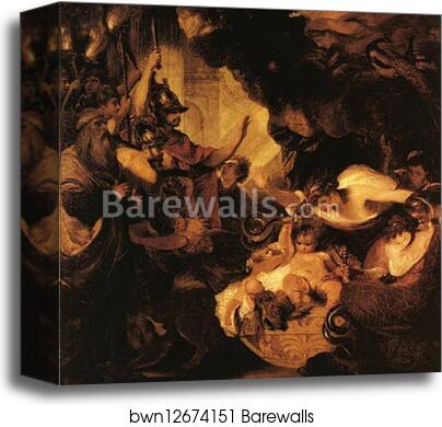 The Infant Hercules Strangling Serpents in His Crade by Sir Joshua Reynolds, Canvas Print The Infant Hercules Strangling Serpents in His Crade by Sir Joshua Reynolds, Canvas Print