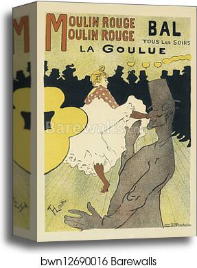 Le Moulin Rouge "la Goulue" by Henri De Toulouse-Lautrec, Canvas Print