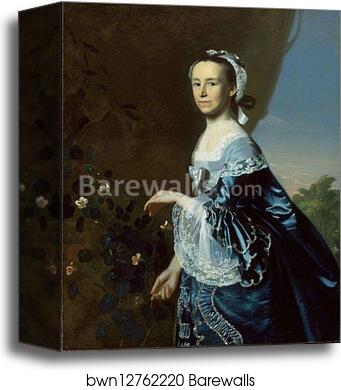 Mercy Otis Warren (Mrs. James Warren) by John Singleton Copley, Canvas Print