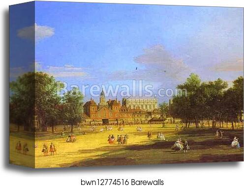 London: the Old Horse Guards and Banqueting Hall, from St. James' Park by Giovanni Antonio Canale, Called Canaletto, Canvas Print