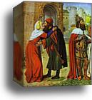 Meeting at the Golden Gate by Jean Hey, Master Of Moulins, Canvas Print