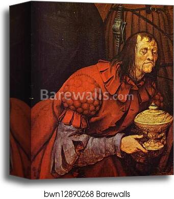 The Adoration of the Kings. Detail by Pieter Bruegel The Elder, Canvas Print