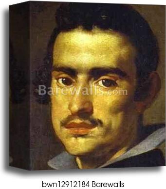 A Young Man (Self-Portrait?) by Diego Velázquez, Canvas Print
