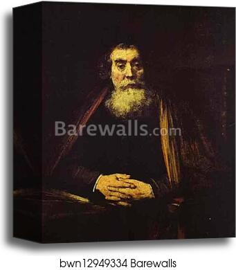 Portrait of an Old Man (The Rabbi) by Rembrandt Harmenszoon Van Rijn, Canvas Print Portrait of an Old Man (The Rabbi) by Rembrandt Harmenszoon Van Rijn, Canvas Print