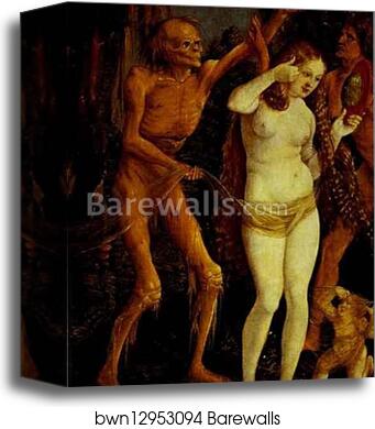 Death and the Maiden by Hans Baldung, Called Grien, Canvas Print