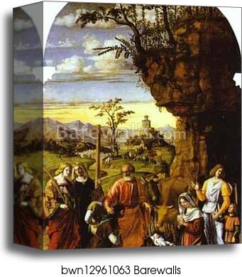 Adoration of the Shepherds by Giovanni Battista Cima, Called Cima Da Conegliano, Canvas Print Adoration of the Shepherds by Giovanni Battista Cima, Called Cima Da Conegliano, Canvas Print