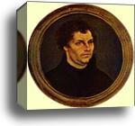 Portrait of Martin Luther by Lucas Cranach The Elder, Canvas Print