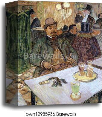 Portrait of Monsieur Boileau by Henri De Toulouse-Lautrec, Canvas Print