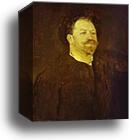 Portrait of the Italian Singer Francesco Tamagno by Valentin Serov, Canvas Print