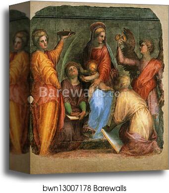 Sacra Conversazione by Jacopo Carrucci, Known As Pontormo, Canvas Print Sacra Conversazione by Jacopo Carrucci, Known As Pontormo, Canvas Print