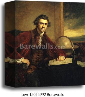 Sir Joseph Banks by Sir Joshua Reynolds, Canvas Print