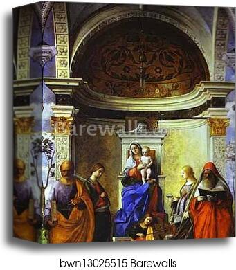 Sacra Conversazione by Giovanni Bellini, Canvas Print