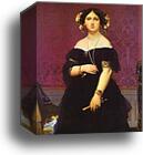 Portrait of Madame Moitessier Standing by Jean-Auguste-Dominique Ingres, Canvas Print