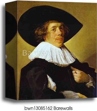 Portrait of a Man by Frans Hals, Canvas Print