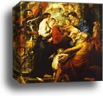Madonna with the Saints by Peter Paul Rubens, Canvas Print