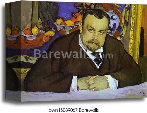 Portrait of Ivan Morozov by Valentin Serov, Canvas Print