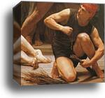 The Flagellation of Christ. Detail by William-Adolphe Bouguereau, Canvas Print