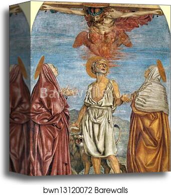 The Vision of St. Jerome by Andrea Del Castagno, Canvas Print