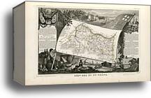 Dépt. des Bouches du Rhône (région du sud) by Victor Jules Levasseur, Canvas Print