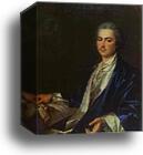 Portrait of an Unknown Man from Saltykov Family by Dmitry Levitzky, Canvas Print