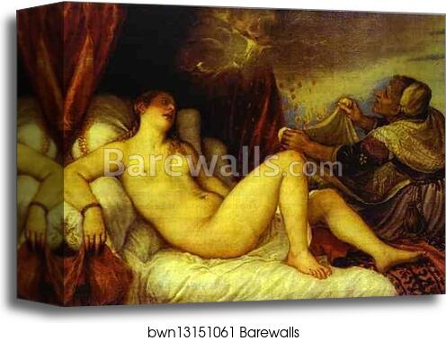 Danae by Titian, Canvas Print