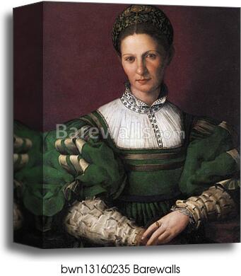 Lady in Green by Agnolo Bronzino, Canvas Print