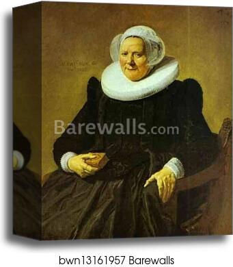 Portrait of an Elderly Lady by Frans Hals, Canvas Print